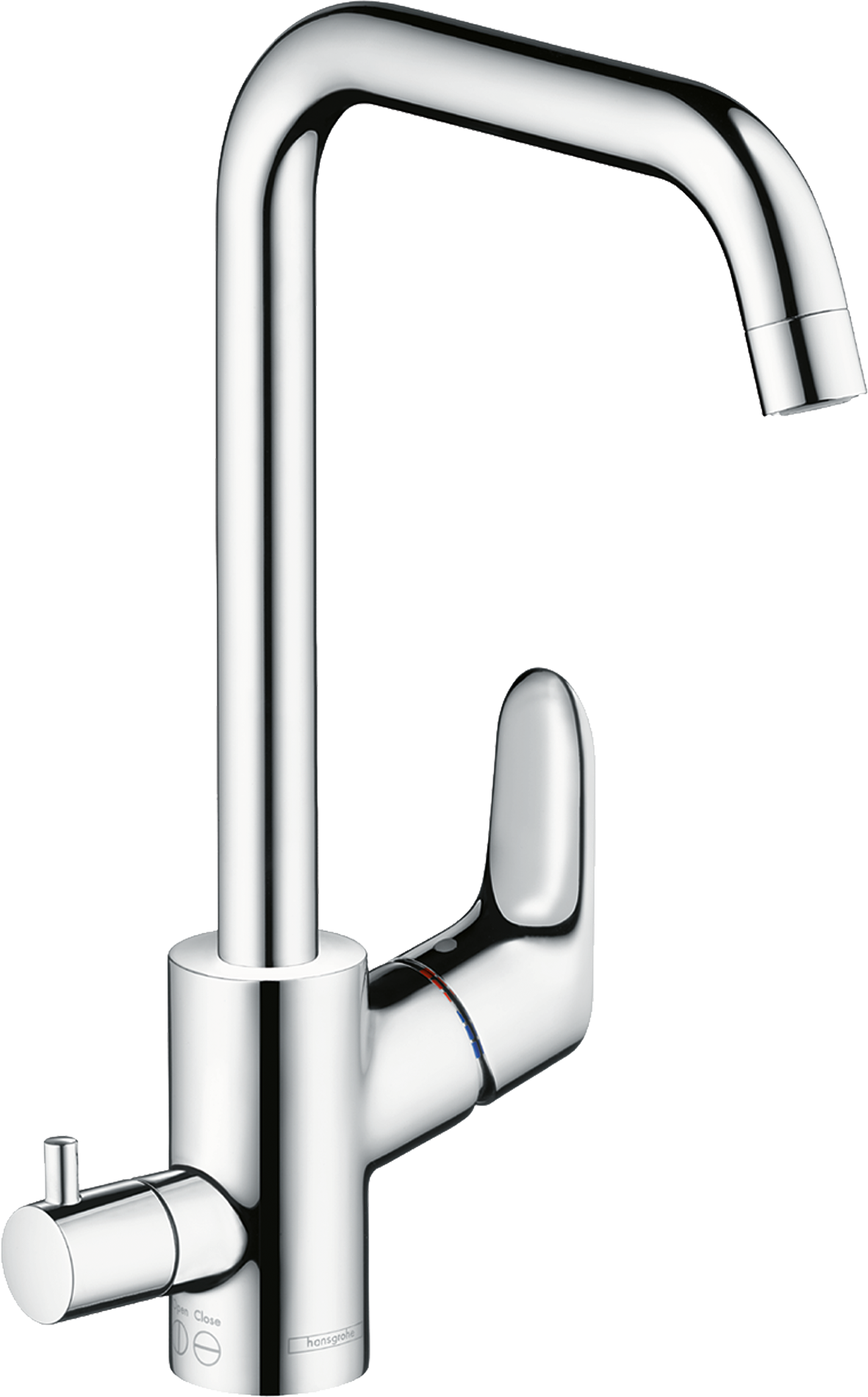 Single lever kitchen mixer 260, device shut-off valve, 1jet
