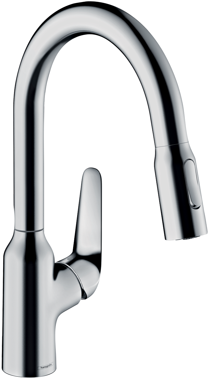 Single lever kitchen mixer 180, pull-out spray, 2jet