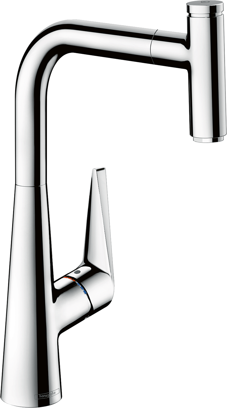 Single lever kitchen mixer 300, pull-out spout, 1jet