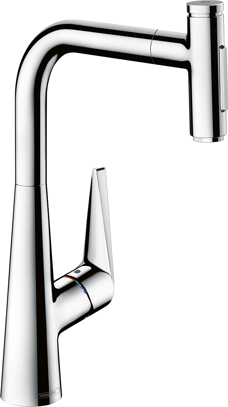Single lever kitchen mixer 300, pull-out spray, 2jet