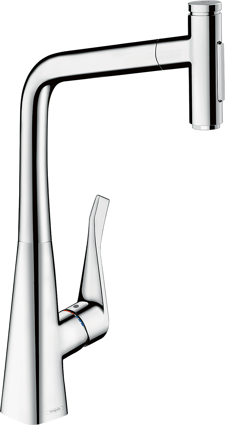 Single lever kitchen mixer 320, pull-out spray, 2jet
