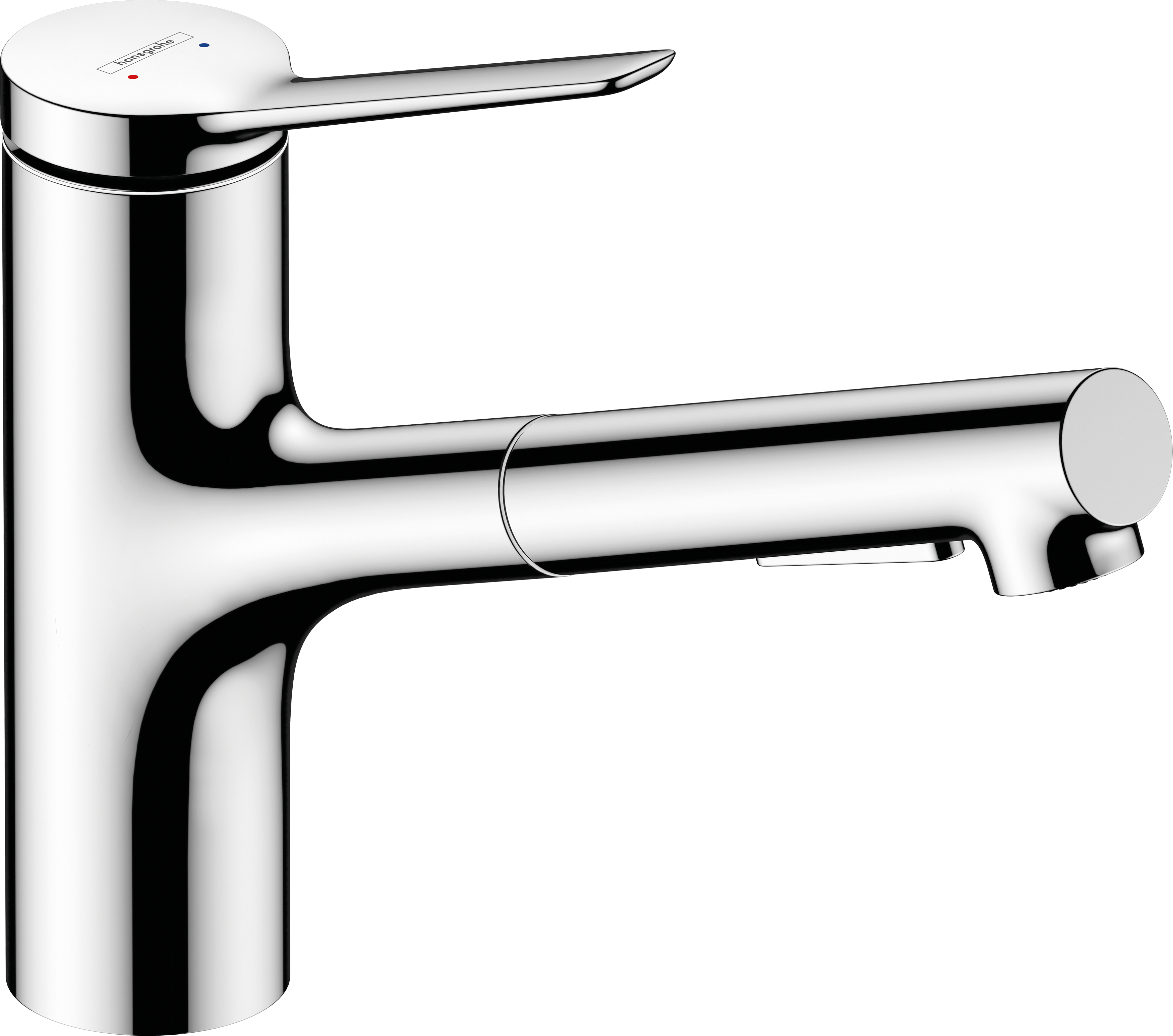 Single lever kitchen mixer 150, pull-out spray, 2jet
