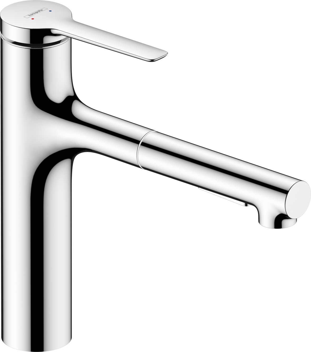 Single lever kitchen mixer 160, metal pull-out spray, 2jet