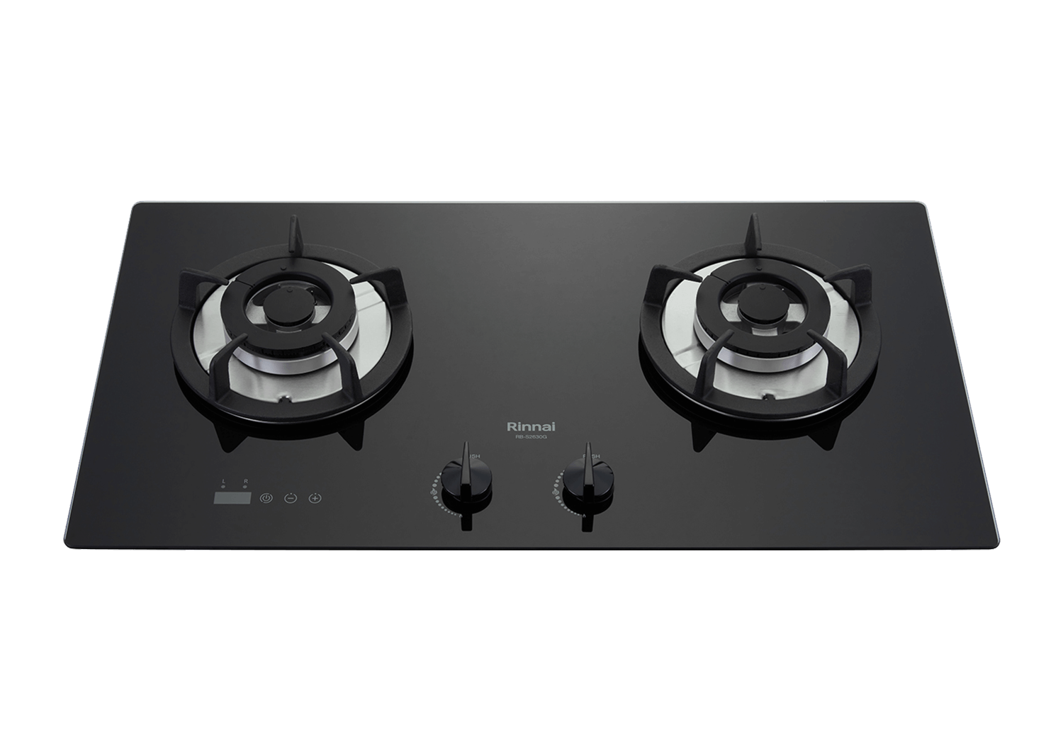 RB-S2630G(B) 檯面式防漏玻璃雙口爐
